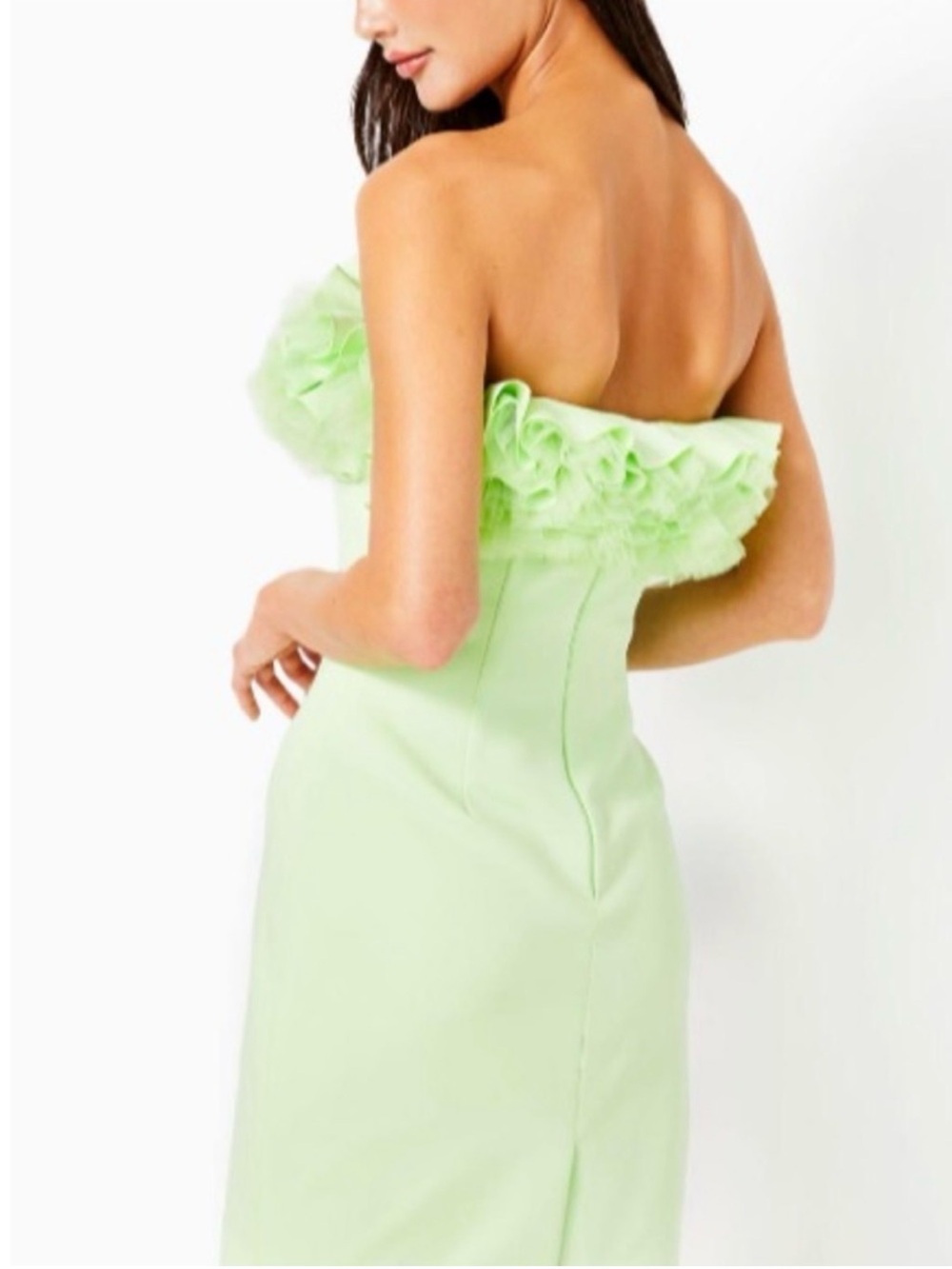 NWT Limited Edition Lilly Pulitzer x Badgley Mischka Fritzi Dress in Iced Jade - Picture 4 of 17